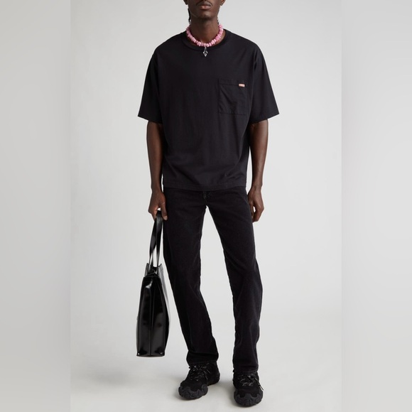 Acne studios tag detail pocket t-shirt black - Picture 5 of 13
